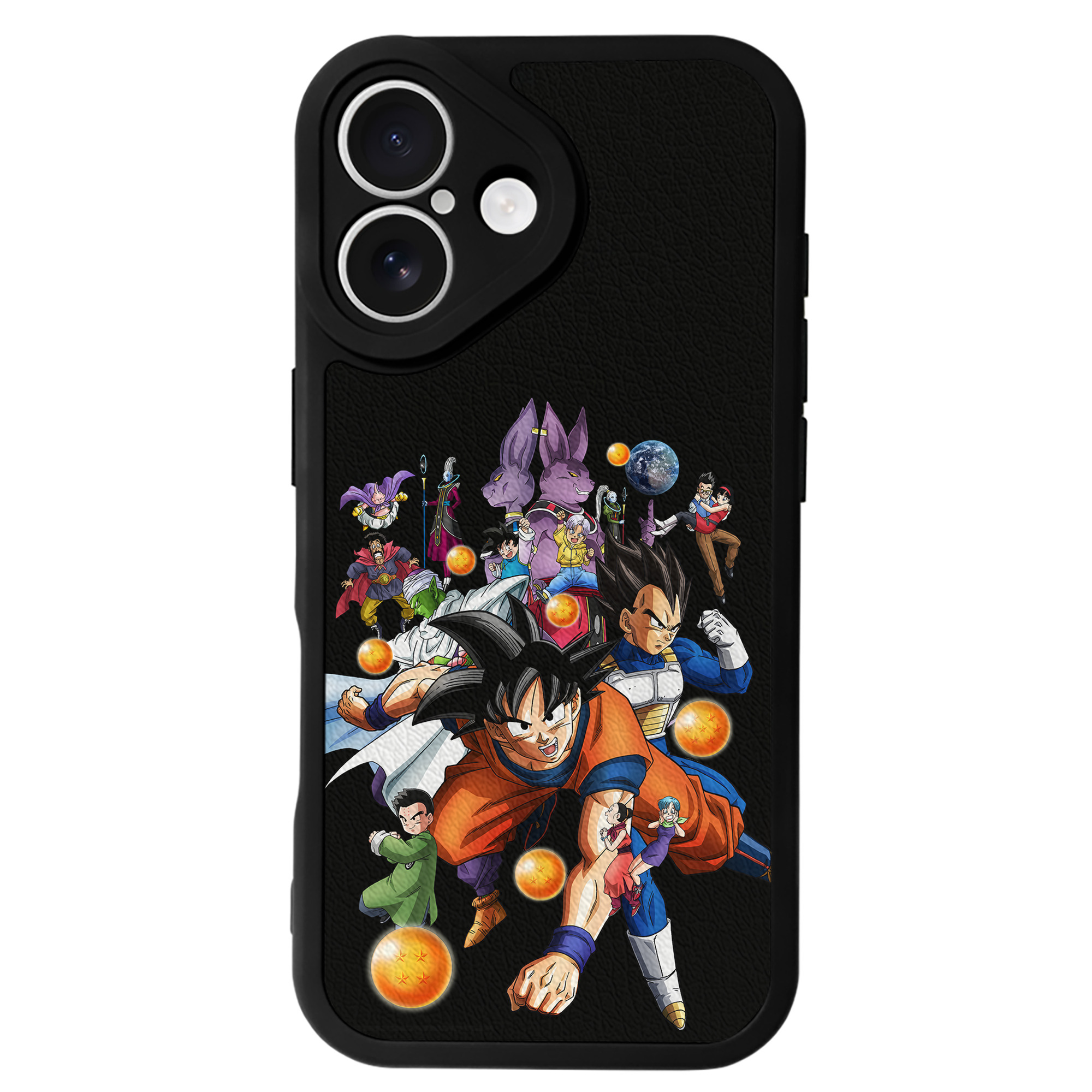（画像用） ドラゴンボール DRAGON BALL 【iPhone 16シリーズ対応】シリコンスマホケース（レザー調） 材質：シリコン